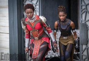 Marvel Studios' BLACK PANTHER L to R: Nakia (Lupita Nyong'o) and Shuri (Letitia Wright) Credit: Matt Kennedy/©Marvel Studios 2018